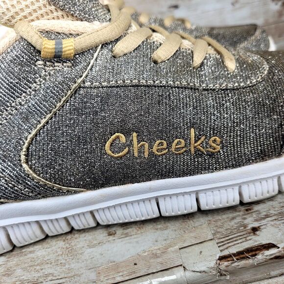 Cheeks Women's Athletic Shoes - Brown and Tan - Picture 2 of 10